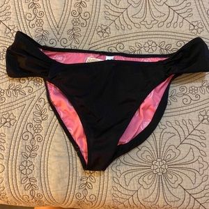 Victoria’s Secret PINK black size Medium swim bottoms bathing suit